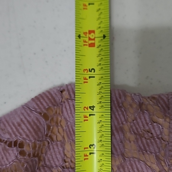 Free People lavender & tan spaghetti strap dress size 0 - Picture 11 of 12